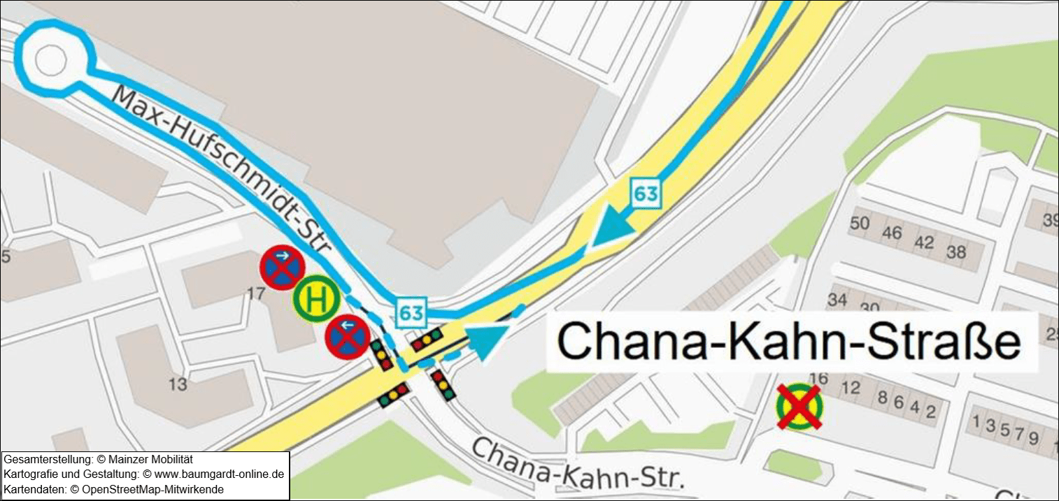 Verlegung Chana-Khan-Strasse